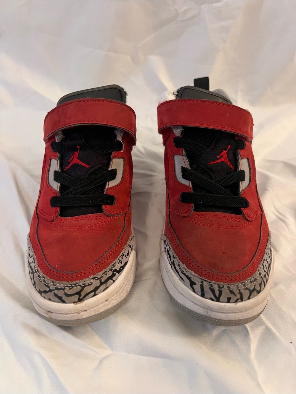 Jordan Spizike Low Kids' Red and Black Sneakers